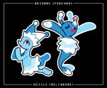 ambiguous_gender black_background blue_body blue_fur blue_skin bottomwear brionne clothing crossover cute_fangs deltarune dress duo elemental_creature english_text eyes_closed fangs feral flippers fool&#039;s_hat fur generation_7_pokemon hat headgear headwear hi_res mammal marine mizzle_(deltarune) nintendo open_mouth pinniped pokemon pokemon_(species) pseudo_clothing raised_arms rceezus seal simple_background skirt teeth text undertale_(series) water water_creature white_body white_fur