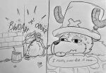 2025 abdominal_bulge alley anthro antlers belly big_belly bloated blubberbuck bodily_fluids bottomwear bucket burping butt clothing container corner deer hat headgear headwear hi_res hooves horn huge_belly inflation lidded_eyes lying male mammal monochrome new_world_deer on_front one_piece overeating pants presenting presenting_hindquarters quivering_lips rear_view reindeer sequence shorts solo sound_effects stone_floor stuffing sweat sweatdrop tail tongue tongue_out tony_tony_chopper tony_tony_chopper_(walk_point_form) top_hat torn_bottomwear torn_clothing torn_pants torn_shorts traditional_media_(artwork) trash tuft tufted_fur weight_gain wobbling