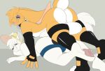 0r0 anal anal_penetration anthro arctic_fox armwear artie balls bangs bell bell_collar big_penis blue_eyes bodily_fluids bottomwear bottomwear_down bridal_gauntlets canid canine clenched_teeth clothed clothing collar drooling duo fluffy fluffy_tail fox from_behind_position fur genitals half-closed_eyes hat headgear headwear hi_res kami-chan lagomorph legwear leporid long_ears male male/male mammal markings narrowed_eyes nude pants pants_down partially_clothed pawpads penetration penis perineum rabbit raised_tail saliva scut_tail sex short_tail simple_background smile stockings tail tail_aside tan_body tan_fur teeth true_fox whiskers white_body white_fur white_markings