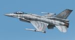  1other aircraft airplane blue_sky chanko commentary_request f-16_fighting_falcon fighter_jet flight_suit flying helmet highres military_vehicle original pilot sky solo vehicle_focus white_helmet 