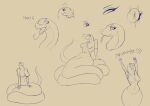 absurd_res apode blep coiling draconcopode fangs female happy hi_res hog-nosed_snake legless naga parkerdude999 reptile scalie serpentine sketch_page smile snake solo teeth tongue tongue_out tulip_(parkerdude999)