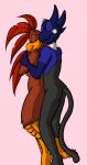 after_sex anthro avian bird blue_jay chicken corvid david_hopkins duo entwined_legs eyes_closed feathers female galliform gallus_(genus) gryphon hi_res holding_each_other jay_(bird) male male/female mythological_avian mythological_creature mythology new_world_jay oscine passerine phasianid sleeping slightly_chubby smile