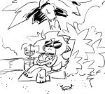 2025 3_toes alcohol ambient_arthropod ambient_crab ambient_crustacean ambient_sealife anaugi anthro barefoot beach beach_chair beverage big_breasts bikini black_and_white breast_scar breasts canid canine canis chair chibi clothing cocktail cocktail_garnish cocktail_glass cocktail_umbrella container cup domestic_dog drinking_glass evergreen_tree eyewear facial_scar feet female furniture glass glass_container glass_cup hachimitsu hair long_hair lounge_chair mammal monochrome outside pine_tree plant scar seaside shrub simple_background sitting solo stool sunglasses swimwear tail toes tree two-piece_swimsuit white_background