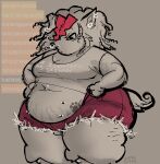 absurd_res alternative_fashion anthro belly_overhang busty_boy_(lore) canid canine canis cellulite doja_cat domestic_dog double_chin dreadlocks ear_piercing eyebrow_piercing facial_piercing female footprint gauged_ear hi_res highlights_(coloring) hybrid lip_piercing lobo_(werehouse) male_(lore) mammal mixed_breed multi_nipple multiple_piercings navel navel_piercing nipple_piercing nipples nose_piercing overweight pawprint pawprint_tattoo piercing pulling_up_pants punk septum_piercing stretch_marks tattoo trans_(lore) trans_man_(lore) visibly_trans weight_gain werehouse wolfdog