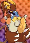 absurd_res alolan_form alolan_raichu anthro balls big_balls big_penis breasts collar digital_media_(artwork) duo erection fan_character female from_behind_position full_nelson full_nelson_(legs_held) full_nelson_position fur generation_2_pokemon generation_7_pokemon genitals hair hi_res huge_balls huge_penis hyper hyper_balls hyper_genitalia hyper_penis incest_(lore) lemonoki male male/female nintendo nude penis pokemon pokemon_(species) regional_form_(pokemon) reptile scalie sex simple_background smile spiked_collar spikes totodile vaginal