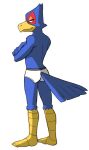  anthro avian barefoot bird briefs briefs_only clothed clothing falco_lombardi feet male nintendo simple_background smile solo star_fox thegreatmatsutzu tighty_whities topless underwear underwear_only video_games white_background white_briefs white_clothing white_underwear 