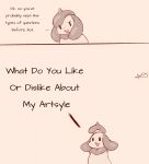 anthro black_eyes brown_body brown_fur clothing comic dialogue english_text female fur generation_2_pokemon hat headgear headwear hi_res lightmizano nintendo pokemon pokemon_(species) signature smeargle smile solo text