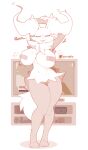 1danielscott 3_fingers ambient_among_us among_us anthro areola artist_name big_breasts big_butt blush bodily_fluids breasts butt canid canine clothing crewmate_(among_us) curvy_figure delphox digital_drawing_(artwork) digital_media_(artwork) female female_anthro fingers fluffy fox front_view fur generation_6_pokemon genitals hair hi_res innersloth looking_at_viewer mammal monochrome multicolored_body multicolored_fur nintendo nintendo_switch nintendo_switch_2 nipples nude open_mouth patreon patreon_logo pokemon pokemon_(species) signature simple_background sketch smile solo tail text thick_thighs voluptuous voluptuous_female vulva