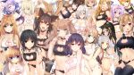  1girl b.b._(gunvolt) blank_stare blood blood_on_hands cat detached_sleeves exposed_shoulders green_hair harem hatsune_miku hot long_hair looking_at_camera sleeveless solo tianya_beiming twintails vocaloid 