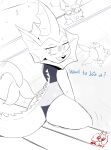  absurd_res anthro asphyxiation bedroom_eyes butt canid canine clothing drowning duo eevee eeveelution female feral flat_chested generation_1_pokemon hi_res jozzz line_art looking_at_viewer looking_back male mammal meme monochrome narrowed_eyes nintendo open_mouth pokemon pokemon_(species) rear_view seductive solo swimming_pool swimwear tail_motion tailwag tongue vaporeon vaporeon_copypasta video_games 