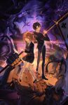  2boys 2girls armor black_hair blue_eyes collared_shirt command_spell edmond_dantes_(fate) eye_mask fate/grand_order fate_(series) fujimaru_ritsuka_(female) fujimaru_ritsuka_(male) fur_trim grey_hair headpiece jacket jeanne_d&#039;arc_alter_(avenger)_(fate) jeanne_d&#039;arc_alter_(fate) long_sleeves looking_at_viewer loose_socks medium_hair multiple_boys multiple_girls one_side_up orange_eyes orange_hair pants school_uniform shirt shoes short_hair skirt socks sweater the_count_of_monte_cristo_(fate) xiangbei528 yellow_eyes 