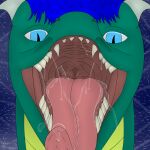  1:1 2020 ambiguous_gender bodily_fluids bust_portrait dated dragon feral hi_res looking_at_viewer male_(lore) mouth_shot open_mouth portrait saliva saliva_on_tongue saliva_string scalie solo tagme tongue tongue_out tylbo_dergun tylbo_dergun_(character) western_dragon 