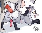 absurd_res anal animal_genitalia animal_penis anus anvil_(hakudoge) balls beloved_(kettukarkki) black_body black_fur blue_body blue_fur canid canine canine_genitalia canine_penis canis doggystyle domestic_dog duo feral feral_on_feral feral_penetrated feral_penetrating feral_penetrating_feral fox from_behind_position fur genitals grey_body grey_fur hi_res husky kettukarkki knot looking_pleasured male male/male male_on_feral male_penetrating_feral mammal nordic_sled_dog penetration penis pink_anus rear_view red_fox salmon_fur sex shallow_penetration sheath silver_fox simple_background solo_focus spitz tongue tongue_out true_fox white_background white_body white_fur