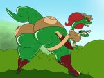  absurd_res animal_humanoid anthro big_butt boots butt cartoon_eyes clothing combat_boots explorer female footwear green_body hi_res humanoid infinityartistix knife red_eyes reptile reptile_humanoid scales scalie scalie_humanoid shoes smile snake spiral spiral_eyes tail thick_tail thick_thighs tongue tongue_out toony yellow_eyes 