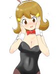  5-volt brown_eyes detesu highres playboy_bunny solo warioware white_background 