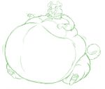  2017 belly big_belly canid canine canis curled_tail domestic_dog feral fur generation_7_pokemon hectorthewolf looking_up male mammal morbidly_obese morbidly_obese_feral morbidly_obese_male nintendo nude obese obese_feral obese_male open_mouth overweight overweight_feral overweight_male paws pokemon pokemon_(species) rockruff sitting sketch solo tongue tongue_out video_games 