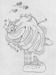  anthro canid canine canis cephalopod coiling coleoid duo energy_drain english_text feral fur gameplay_mechanics hair hi_res looking_tired male mammal marine mollusk monochrome nude octo_(zorrodrilo) octopodiform octopus onomatopoeia simple_background size_difference sketch sound_effects suction_cup_(anatomy) tacokurt tail tentacles tenting text wolf zac_(shikanaconda) 