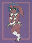  3:4 anthro cosplay dirty_pair female femmebunny gun gynomorph hi_res intersex lagomorph leporid mammal rabbit ranged_weapon solo weapon 