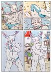  &lt;3 absurd_res anthro athletic athletic_anthro athletic_male balls bandanna bandanna_on_neck big_penis blush blush_lines bodily_fluids bulge bulge_grab clothing comic comic_panel cum dashthefox detailed_background dripping erection fluffy fluffy_ears fluffy_tail fur genital_fluids genitals halo hi_res horny hypnosis kerchief lagomorph leporid long_ears looking_pleasured male mammal market masturbation medieval medieval_clothing mind_control motion_lines muscular nude open_mouth outdoors_nudity outside outside_sex panazel_maria pawpads pecs pecs_touching penis pink_eyes pink_nose precum precum_drip precum_through_clothing precum_through_underwear public public_exposure public_masturbation public_nudity public_sex rabbit rabbit_ears scarf scut_tail sex shocked shocked_expression shocked_face short_tail simple_background smile solo spiral spiral_eyes surprised_face sweat sweatdrop swimwear tenting thick_penis tongue tongue_out towel town traditional_media_(artwork) underwear undressing vein veiny_penis wet wet_clothing white_body white_fur 