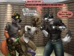 aiming aiming_gun aiming_weapon alternative_fashion anthro arm_tattoo arms_tied aroused aroused_by_another aroused_face aroused_male backsack balaclava balls bank belt biceps black_balaclava black_belt black_body black_bottomwear black_clothing black_facial_hair black_fur black_gloves black_goatee black_handwear black_mask black_necktie black_pants black_shirt black_topwear blue_bottomwear blue_boxers blue_clothing blue_eyes blue_jeans blue_pants blue_underwear blush blush_lines bottomless bottomless_anthro bottomless_male bottomwear bound boxers_(clothing) brown_body brown_fur brown_hair butt camo camo_bottomwear camo_clothing camo_pants camo_print canid canine canis captured chain chain_necklace clothed clothing clothing_around_one_leg crime criminal delinquent denim denim_bottomwear denim_clothing dialogue dichlofous dominant dominant_anthro dominant_male ear_piercing ear_ring english_text erection exposed_butt facial_hair fangs fangs_bared fierce fierce_expression fox fur gas_mask genitals gloves goatee grabbing_another green_body green_bottomwear green_clothing green_eyes green_fur green_pants green_penis grey_clothing grey_shirt grey_topwear group gun hair handgun handwear holding_another holding_gun holding_handgun holding_key holding_necktie holding_object holding_pistol holding_ranged_weapon holding_weapon hostage imminent_rape imminent_sex intimidation jeans jewelry key kidnapping legs_tied looking_back looting male male/male mammal manhandling manly mask masked_male menancing multicolored_body multicolored_boxers multicolored_clothing multicolored_fur multicolored_underwear murid murine muscular muscular_anthro muscular_male necklace necktie necktie_grab open_bottomwear open_clothing open_pants orange_body orange_fur pants partially_clothed pattern_bottomwear pattern_clothing pattern_pants pattern_shirt pattern_topwear penis piercing pistol punk purple_boxers purple_clothing purple_underwear ranged_weapon rat rear_view rebel ring_piercing robber robbery robbing rodent secretly_loves_it shirt speech_bubble standing stealing striped_clothing striped_shirt striped_topwear stripes submissive submissive_anthro submissive_male tail tattoo teeth text thick_arms thick_thighs thief threatening threatening_rape threatening_violence threatening_with_weapon thug tight_bottomwear tight_clothing tight_pants tight_shirt tight_topwear tongue topwear tough_guy trio two_tone_body two_tone_fur underwear underwear_around_one_leg underwear_down unzipped unzipped_clothing unzipped_pants vault weapon white_body white_clothing white_fur white_shirt white_topwear wolf yellow_clothing yellow_eyes yellow_underwear zipper