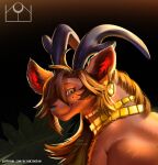 deer ear_piercing errokioslem female feral freckled_face freckles gold_(metal) gold_jewelry hi_res horn jewelry looking_at_viewer mammal necklace piercing portrait simple_background solo three-quarter_portrait