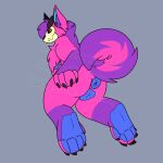 1:1 andromorph animal_genitalia animal_vulva anthro anus butt canid canine canine_genitalia canine_vulva digital_media_(artwork) fur genitals hair hi_res intersex looking_at_viewer mammal mastectomy_scar nude pawpads paws presenting presenting_vulva puffy_anus scar simple_background skulldog_(species) skyler_the_dragon solo tail trans_(lore) trans_man_(lore) vulva