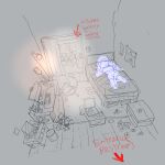 1:1 2025 anthro apartment balcony bed bedroom bottomwear box calendar canid canine canis chair clothed clothed_anthro clothed_female clothes_line clothing computer container curtains desk digital_drawing_(artwork) digital_media_(artwork) directional_arrow domestic_dog electronics english_description english_text female female_anthro floor food footwear furniture hi_res lamp lying lying_on_bed mammal mini_(puppy_in_space) mirror on_bed perspective pizza pizza_box puppy_in_space red_text shoes shorts slippers solo table text trash wall_(structure)