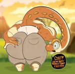 absurd_res amber_(material) amber_eyes anthro back_muscles big_breasts big_butt bodily_fluids bottomwear brachiosaurid brachiosaurus breasts butt butt_grab cargo_pants clothing cloud curvy_figure detailed_background dialogue dinosaur embarrassed eyelashes eyewear fangs feet female glasses glistening glistening_body glistening_eyes grass grass_field gyatt_(meme) hand_on_butt hi_res holding_breast huge_butt larga_(vivalex) lips lipstick long_neck looking_at_self macronarian makeup markings nails orange_body pants plant pockets prehistoric prehistoric_species rear_view reptile saurischian sauropod sauropodomorph scale_markings scales scalie self-conscious shadow sky skyscape snout solo solo_focus solo_in_panel speech_bubble spines strong_female sweat tall tan_body tan_lips teeth thick_lips thick_thighs tight_clothing toenails toes vivalex voluptuous voluptuous_anthro voluptuous_female wearing_glasses weight_conscious weight_gain wide_hipped_anthro wide_hipped_female wide_hips worried worried_face worried_look