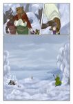 2025 ailu_(bjekkergauken) ambiguous_gender anthro arctic_fox avian bear biped bird bjekkergauken brown_bear brown_body brown_fur brown_tail canid canine clothed clothing colored comic day female fox fur group gulonine hare herja_(bjekkergauken) hi_res hillevi horned_owl lagomorph larger_anthro larger_female leporid mammal marten mithra_(bjekkergauken) mountain_hare mustelid musteline nanna_(bjekkergauken) outside owl pine_marten scar shadi_(bjekkergauken) shirin_(bjekkergauken) size_difference sky smaller_ambiguous smaller_anthro snow snowing snowy_owl suid suine sus_(pig) tail true_fox true_owl unni_(bjekkergauken) ursine vide_(bjekkergauken) white_body white_fur white_tail wild_boar