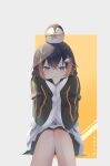  1girl :3 absurdres animal_on_head bird bird_on_head black_hair blonde_hair blue_eyes fish_hair_ornament hair_between_eyes hair_ornament highres invisible_chair light_rays looking_at_viewer multicolored_hair nijisanji nijisanji_en on_head penguin pentomo_(petra_gurin) petra_gurin petra_gurin_(1st_costume) pleated_skirt sesaki_setu short_hair sitting skirt sleeves_past_fingers sleeves_past_wrists streaked_hair sunbeam sunlight virtual_youtuber 