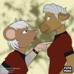 1:1 anthro breasts brown_body brown_eyes brown_fur camel camelid clothed clothed_female clothing ear_piercing ear_ring female fur futamaki grey_hair hair hi_res mammal murid murine piercing pink_nose rat ring_piercing rodent uniform white_hair