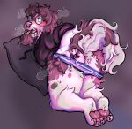 absurd_res anthro anus bared_teeth begging bodily_fluids canid canine canis clothed clothing desperation domestic_dog drooling egg_(scwambledeggs) eyewear female fluffy fluffy_tail glasses hi_res in_heat looking_at_viewer mammal panties panties_down partially_clothed paws presenting saliva scwambledeggs slightly_chubby solo spots spread_anus spreading submissive tail teeth_showing underwear underwear_down