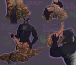 absurd_res anal anthro badger balls barazoku bodily_fluids cum cum_in_ass cum_inside doobhie duo elias_buckley genital_fluids genitals gila_monster helodermatid hi_res humanoid lizard male male/male mammal musclegut muscular mustelid musteline oral penis reptile rimming salvatore_m scalie sex