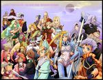  10girls 13boys 6+boys 6+girls brina cain_highwind calca cecil_harvey ceodore_harvey cid_pollendina edward_geraldine everyone female final_fantasy final_fantasy_iv final_fantasy_iv_the_after frodera fusuya gekkou gilbart_chris_von_muir golbeza green_hair hal_(ff4) highres izayoi leonora luca_(ff4) maenad male multiple_boys multiple_girls palom porom rosa_farrell rydia tsukinowa_(ff4) ursula_leiden yang_fang_leiden zangetsu_(ff4) 