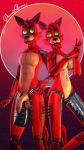  2019 3d_(artwork) animatronic anthro breasts canid canine crossgender digital_media_(artwork) doctor_artemis female five_nights_at_freddy&#039;s fox foxy_(fnaf) hi_res humanoid_penis looking_at_viewer machine male male/female mammal nipples nude penis robot selfcest source_filmmaker square_crossover video_games 