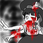  black_hair blood extra_arms lowres monoko multiple_hands twintails yume_nikki 
