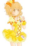  blonde_hair brown_eyes cure_pine earring earrings fresh_precure! fresh_pretty_cure! highres jewelry magical_girl precure pretty_cure short_hair yamabuki_inori 