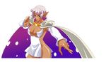  animated animated_gif aq_interactive arcana_heart arcana_heart_2 atlus big_breasts bounce bouncing_breasts breasts cleavage dark_elf dark_skin elf examu gif large_breasts long_hair parace_l&#039;sia parace_l'sia pointy_ears red_eyes smile 