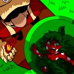  fire green_eyes lowres mario mario_(series) monster_girl nintendo personification piranha_plant plant_girl super_mario super_mario_bros. you_are_going_to_die 