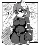  absurd_res angry anthro belt bodily_fluids bodysuit clothing cloud comic_panel darkwolfhybrid duo ear_piercing ear_ring female fist gloves glowing handwear hi_res lightning male melina_fox miles_prower piercing ring_piercing sega skinsuit sonic_the_hedgehog_(series) storm sweat thick_thighs tight_clothing worried worried_look 
