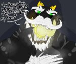  alligator alligatorid anthro ausjamcian crocodilian english_text looking_at_viewer male muscular muscular_anthro muscular_male reptile scalie solo speech_bubble text vore_pov 