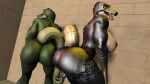  16:9 3d_(artwork) anthro barely_visible_genitalia barely_visible_pussy big_butt breasts bubble_butt butt crocodile_(petruz) crocodilian digital_media_(artwork) duo female genitals hi_res huge_butt kyleroo looking_at_viewer looking_back muscular muscular_female nipples nude open_mouth petruz_(copyright) presenting presenting_hindquarters pussy rear_view reptile scalie side_boob smile source_filmmaker teeth triceps widescreen 