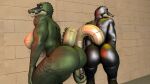  16:9 3d_(artwork) anthro barely_visible_genitalia barely_visible_pussy big_butt breasts bubble_butt butt crocodile_(petruz) crocodilian digital_media_(artwork) duo female genitals hi_res huge_butt kyleroo licking licking_lips looking_at_viewer looking_back muscular muscular_female nipples nude open_mouth petruz_(copyright) presenting presenting_hindquarters pussy rear_view reptile scalie side_boob smile source_filmmaker teeth tongue tongue_out triceps widescreen 