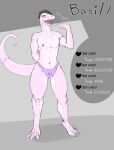  absurd_res anthro basil_(drydood) blush bodily_fluids breath claws clothed clothing colored curvy_figure digital_media_(artwork) drydude english_text girly hi_res horny imminent_sex looking_at_viewer male nipples open_mouth panties partially_clothed pink_body reptile scalie serpentine simple_background smile snake solo steam strip_game sweat text thick_thighs toe_claws tongue twitter_strip_poll underwear wide_hips 