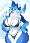  anthro big_breasts breasts canid canine clothed clothing female fox fur hair hi_res lemoco looking_at_viewer mammal saphayla_(zelianda) smile solo white_body 