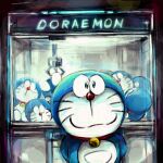  1:1 2019 anthro bell blue_body blue_fur claw_machine collar domestic_cat doraemon doraemon_(character) felid feline felis front_view fur hands_behind_back looking_at_viewer machine male mammal mouth_closed mt_tg plushie pouch_(anatomy) red_collar red_nose robot shaded solo standing whiskers white_body white_fur 