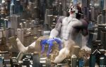 2026 3d_(artwork) anthro balls big_dom_small_sub bigkami bodily_fluids building building_destruction canid canine canis city city_destruction cum cum_inside debris destruction digital_media_(artwork) dominant duo extreme_size_difference eyes_closed feet fellatio genital_fluids genitals giga hand_on_floor hanging_from_penis hi_res holding_person humanoid_genitalia humanoid_penis living_condom lying macro male male/male mammal micro muscular muscular_male onomatopoeia oral penetrable_sex_toy penile penis rampage sex sex_toy sitting size_difference smaller_male sound_effects spread_legs spreading teeth text tongue tongue_out wolf