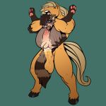  abdominal_bulge anal anthro bodily_fluids drooling duo equid equine full_nelson genital_fluids hi_res horse humanoid hyper male male/male mammal pepumu piercing precum procyonid raccoon saliva saliva_string scar sex size_difference stretched_anus stretching tongue tongue_out 