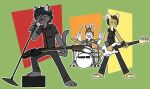  anthro cartoonjunkie domestic_cat dragon felid feline felis green_day group guitar invalid_tag lagomorph leporid male mammal musical_instrument necktie pg plucked_string_instrument punk rabbit rock_band simple_background singing string_instrument unknown_artist 