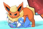  anal anal_penetration animal_genitalia animal_penis anonymous_artist ass_up blue_body blue_fur blush bodily_fluids butt canid canine canine_penis dipstick_ears duo eeveelution felid feline feral feral_penetrated flareon fluffy fluffy_tail fur generation_1_pokemon generation_6_pokemon genital_fluids genitals girly green_eyes green_sclera hair internal male male/male mammal meowstic multi_colored_ears multicolored_body multicolored_ears multicolored_fur neck_tuft nintendo nude open_mouth orange_body orange_fur penetration penis pokemon pokemon_(species) sex simple_background sweat tuft two_tone_body two_tone_fur video_games white_hair yellow_body yellow_fur 